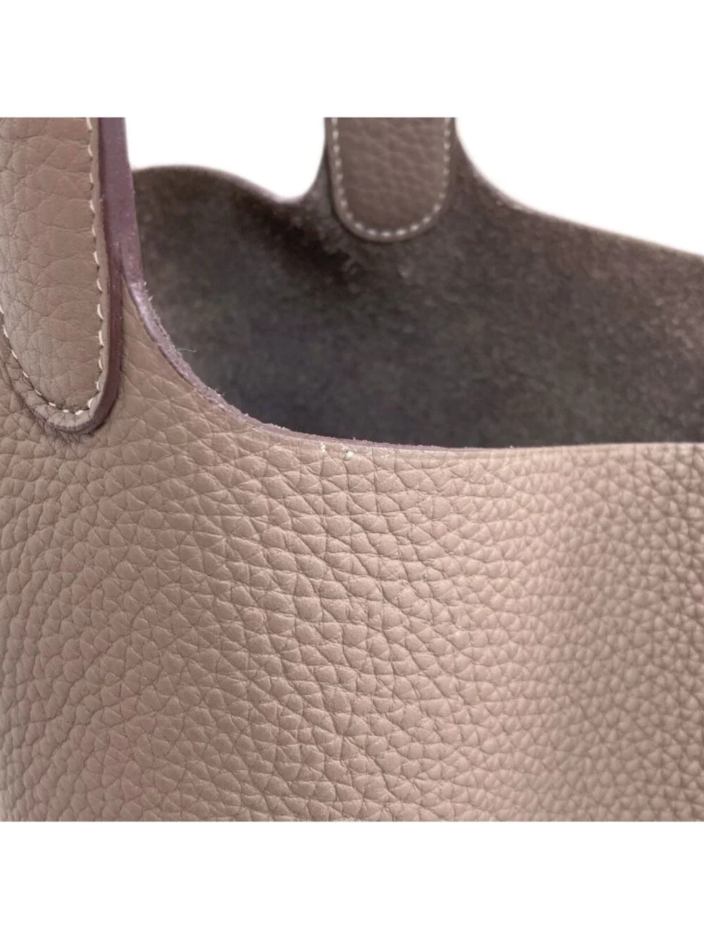 Hermes Picotin Lock Etoupe Gold Handbag Taurillon Clemence